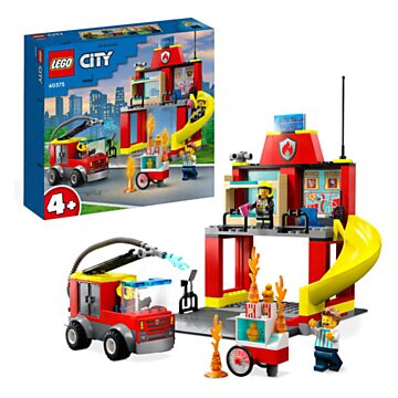 LEGO City 60375 The Fire Station and the Fire Truck