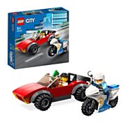 LEGO City 60392 Pursuit Car on Police Motorcycle