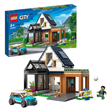 LEGO City 60398 Gezinswoning en Elektrische Auto
