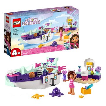 LEGO Gabby's Dollhouse 10786 Gabby and Mermaid Cat's Pamper Ship