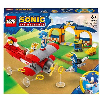 LEGO Sonic 76991 Tails Werkstatt und Tornado-Flugzeug