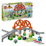 LEGO DUPLO Town 10426 Train Bridge and Tracks Expansion Set