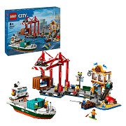 LEGO City 60422 Hafen mit Frachtschiff