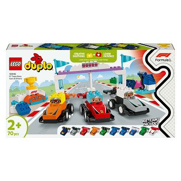 LEGO DUPLO Town 10445 F1 Team Race Cars and Drivers