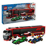 LEGO City 60445 F1 Truck With Rb20 And Amr24 F1 Cars