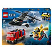 LEGO City 60462 Hubschrauber-, Feuerwehrauto- und U-Boot-Remix