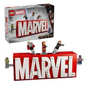 LEGO Super Heroes 76313 Marvel Logo and Minifigures