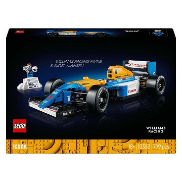 LEGO ICONS 10353 Williams Racing FW14B and Nigel Mansell