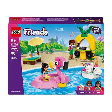 LEGO Classic 42658 Flamingo- und Einhorn-Poolparty