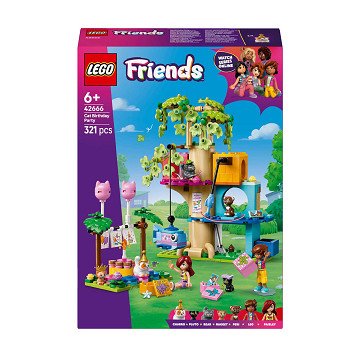 LEGO Friends 42666 Katzengeburtstagsparty und Baumhaus