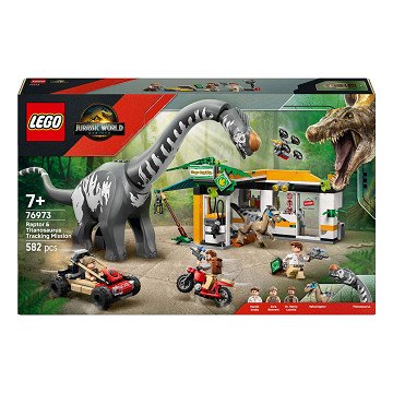 LEGO Jurassic World 76973 Raptor and Titanosaurus Tracking Mission