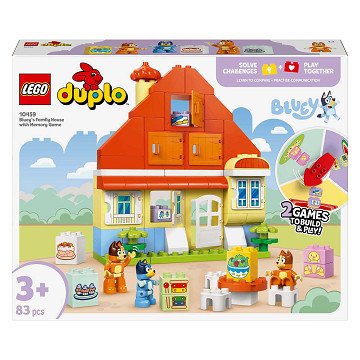 LEGO Duplo 10459 Bluey and Her Family's House with Memory Game