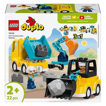LEGO DUPLO 10475 3-in-1 Baustellenfahrzeuge