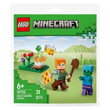 LEGO Minecraft 30732 Alex en de Strijd bij het Kampvuur