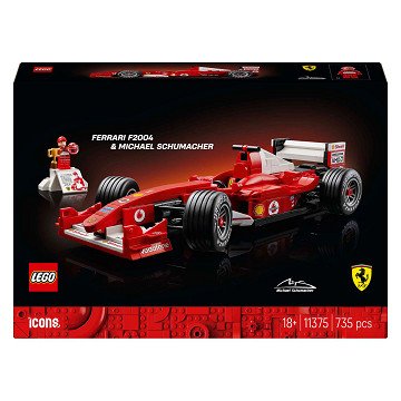 LEGO ICONS 11375 Ferrari F2004 mit Michael Schumacher