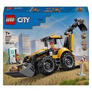 LEGO City 60480 Yellow Backhoe Loader