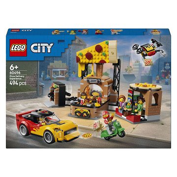 LEGO City 60496 Pizza Laundering with Vehicles