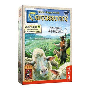 999 Games Carcassonne: Schapen & Heuvels Uitbreiding Bordspel