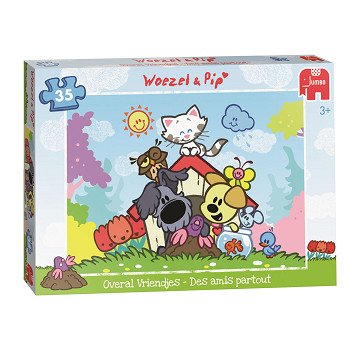 Woezel & Pip Puzzel - Overal Vriendjes, 35st.