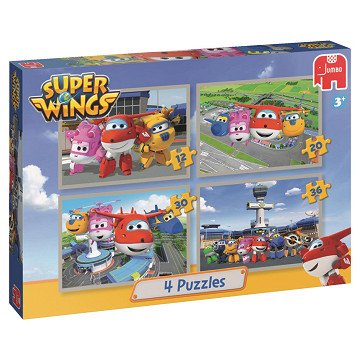 Super Wings Puzzel, 4in1