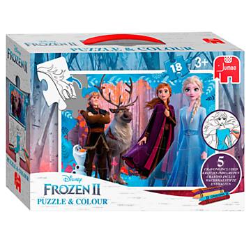 Disney Frozen 2 - Puzzel & Kleur