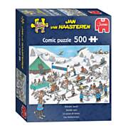 Jan van Haasteren Jigsaw Puzzle - Reindeer Race, 500 pcs.