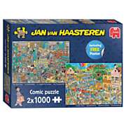 Jan van Haasteren Puzzle - Musikladen und Weihnachtsmesser, 1000 Teile.