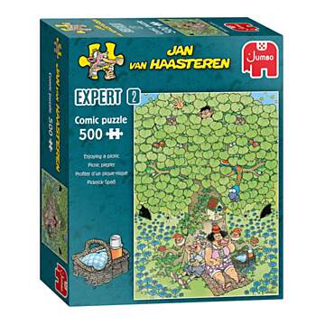 Jan van Haasteren Puzzle Expert 2 - Picknickspaß, 500 Teile.