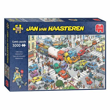 Jan van Haasteren Legpuzzel - Traffic Chaos, 3000st.