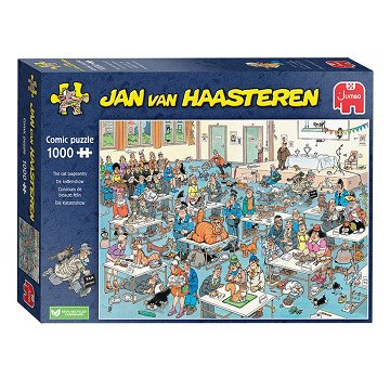 Jan van Haasteren Jigsaw Puzzle - Cat Show, 1000 pcs.