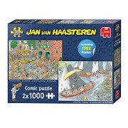 Jan van Haasteren Jigsaw Puzzle - Dutch Traditions, 2x1000pcs.