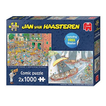 Jan van Haasteren Puzzle - Niederländische Traditionen, 2x1000 Teile.