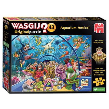Wasgij Original 43 Jigsaw Puzzle - Aquarium Antics!, 1000pcs.