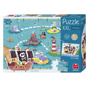 Jumbo Goula Jigsaw Puzzle XXL Pirates, 48 ​​pcs.