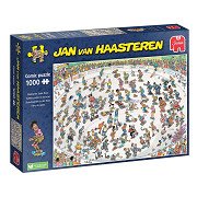 Jan van Haasteren Puzzle - Skateboarding in the Bowl, 1000 Teile.