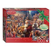 Falcon Legpuzzzel - Christmas Wonderland, 2x1000st.