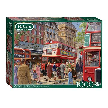 Falcon Jigsaw Puzzle - Victoria Station, 1000pcs.