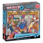 Wasgij Retro Mystery 9 Puzzle – Der große Zugraub, 1000 Teile.