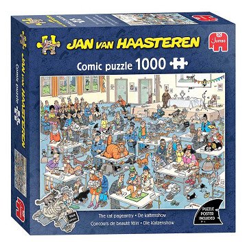Jan van Haasteren Puzzle - Die Katzenausstellung - 1000 Teile.