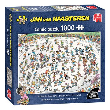 Jan van Haasteren Legpuzzel - Skateboarden In De Bowl - 1000st.