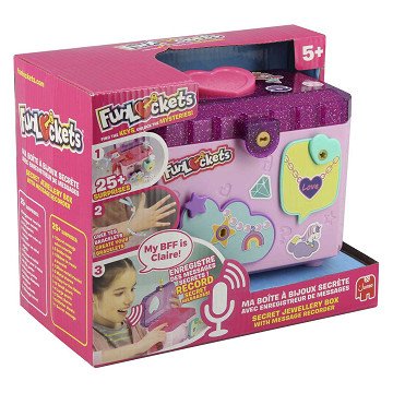 FunLockets Secret Jewelry Box with Message Recorder