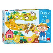 Jumbo Goula Puzzle XXL Bauernhoftiere - 18 Teile.