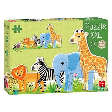 Jumbo Goula Puzzle XXL Dschungel von Klein bis Groß - 16 Teile.