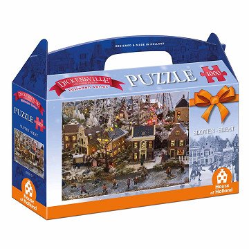 Dickensville Elfsteden Puzzel - Sloten, 1000st.