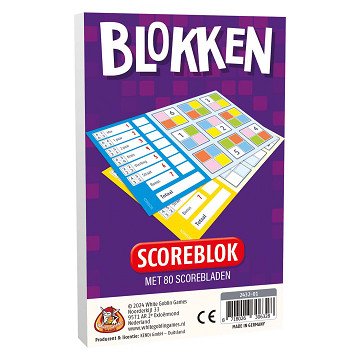 Blokken Scoreblok met 80 Scorebladen