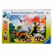 Dinosaur Puzzle XXL, 100 pcs