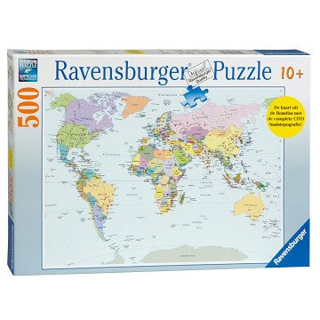 Cito Puzzel Wereldkaart, 500st.