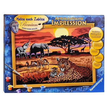 Schilderen Op Nummer Afrikaanse Impressie