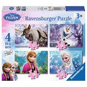 Disney Frozen Puzzel - Frozen, 4in1