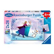 Disney Frozen Puzzel: Zussen voor altijd, 2x24st.